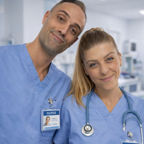 I nostri due infermieri Francesco e Francesca
